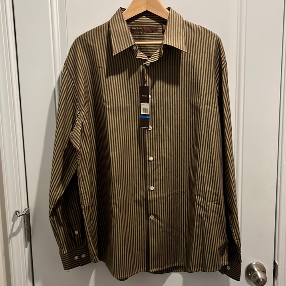 Perry Ellis Long Sleeve button shirt for Men (new)